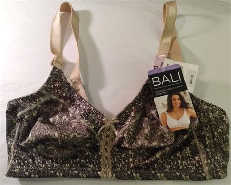 Bali Double Support Wirefree Bra 3820 Pink Purple Blue Ebay