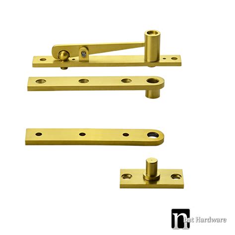 Heavy Duty Brushed Brass Pivot Hinge Nbat Hardware