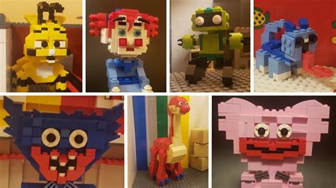 All Lego Poppy Playtime Characters Huggy Wuggys Creepy Factory