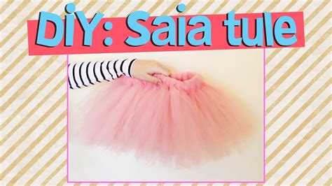 ARTESANATO DIY SAIA DE TULE FÁCIL COMO FAZER SAIA TULE EM CASA