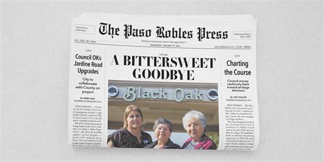 The Latest Paso Robles Press • Paso Robles Press