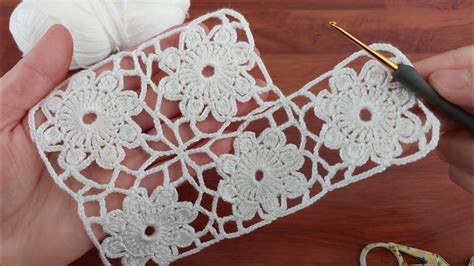 Wow Very Easy Beautiful Crochet Flower Lace Designcrochet Online