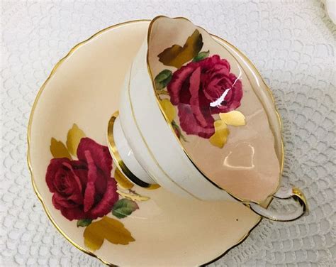 Reserved Aynsley Artist Signed Teacup And Saucer Circa Etsy