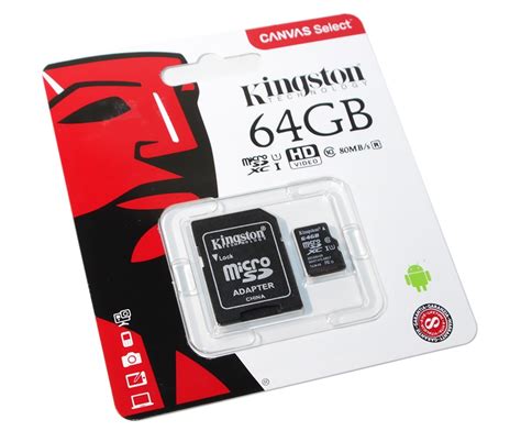 Tarjeta De Memoria Micro Sd Kingston Gb Clase Mb Canvas Con