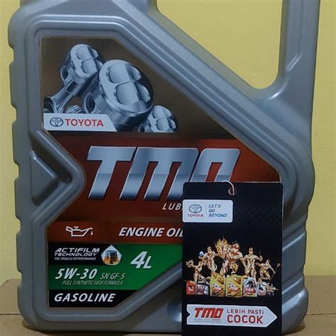 Jual Oli Mesin Mobil Toyota Bensin Tmo Hijau W W Liter Galon