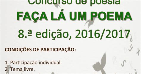 Biblioteca Esa 8ª Edição Do Concurso Faça Lá Um Poema”