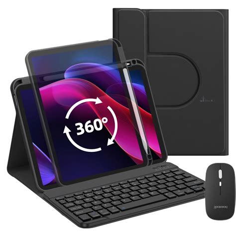 Jual Goojodoq For Ipad Case Bluetooth Keyboard And Mouse Set Magnetic