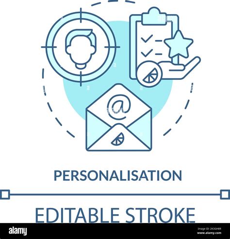 Personalisation Turquoise Concept Icon Stock Vector Image And Art Alamy