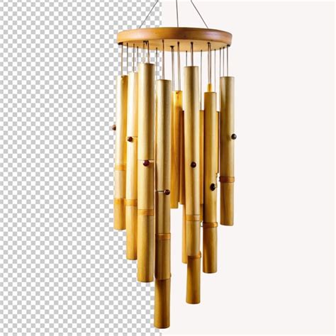 Premium Psd Psd Of A Beautiful Bamboo Wind Chimes On Transparent