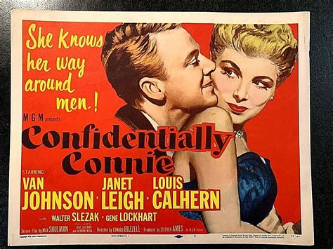 Confidentially Connie 1953 Original Title Lobby Card Van Johnson