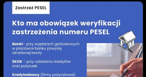 Zastrze Enie Pesel Uchroni Przed Wy Udzeniami Ju Mln Polak W To