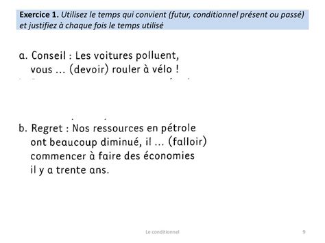 S Minaire De Grammaire Semaine Le Conditionnel Pr Sent Et Pass Ppt