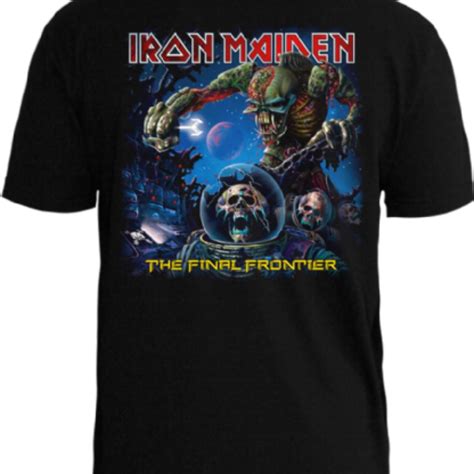 Camiseta Iron Maiden Pc The Final Frontier T Nel Do Rock