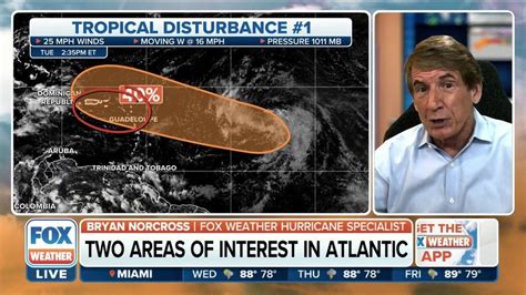 Tracking Two Tropical Disturbances In Atlantic Ocean Latest Weather