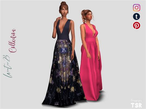 The Sims Resource Long Dress Dr470