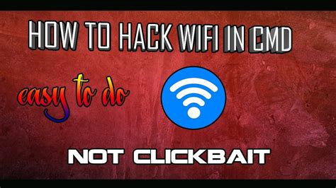 HOW TO HACK WIFI IN CMD YouTube