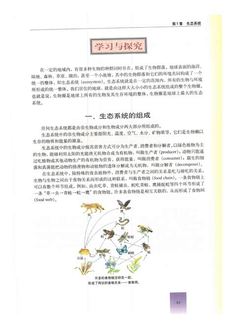 第二节 生态系统的结构和功能3课文沪教版初中生物第二册课本书好学电子课本网