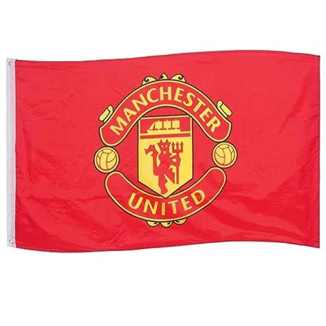 Manchester United Fc Official Football Gift X Ft Crest Body Flag