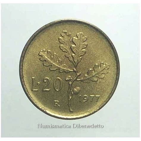 Repubblica Italiana 20 Lire Ramo Di Quercia Dal 1956 Al 2001 Da BB A