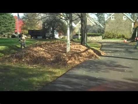 Bucks County Leaf Removals By Chris Orser Landscaping Youtube