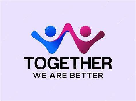 Premium Vector Human Holding Hand Together Logo Concept