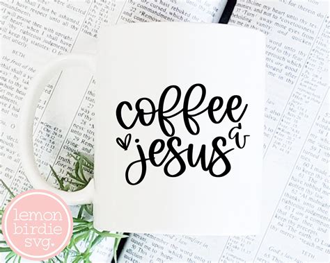 Coffee And Jesus Svg Coffee Svg Jesus Svg Christian Svg Etsy