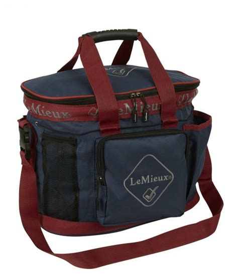 Lemieux Grooming Bag Navy Burgundy Townfields Saddlers