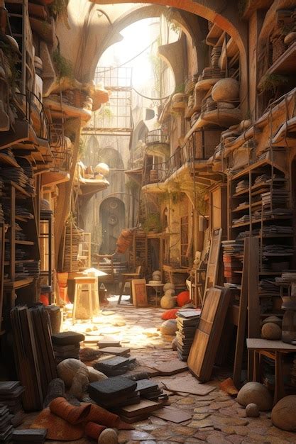 Premium AI Image | A messy room that is full of furniture