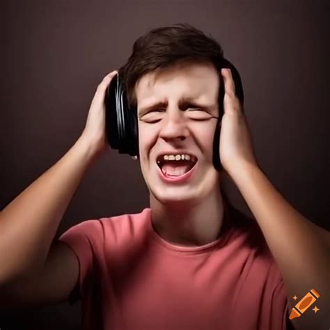 Man Laughing Uncontrollably At The Computer On Craiyon