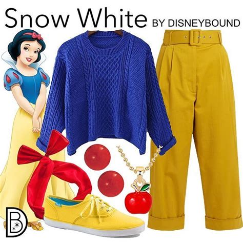 Disneybound On Instagram 💙💛 ️ Snowwhite Disneybound Disneyprincess 🍎 Leslieakay • • •