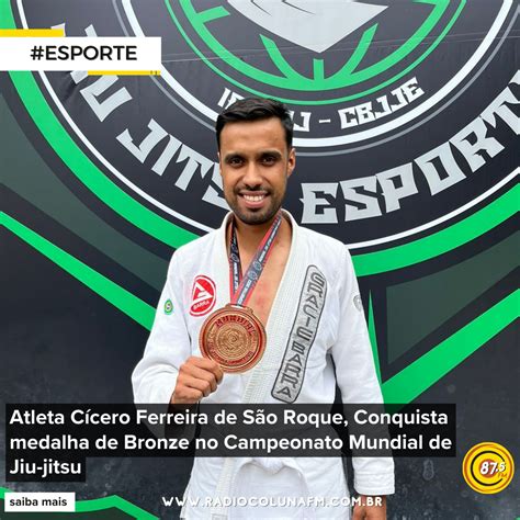 Atleta De S O Roque C Cero Ferreira Conquista Medalha De Bronze No