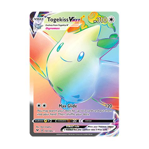 Togekiss Vmax Rainbow Rare Vivid Voltage 191 185 Pokelotto