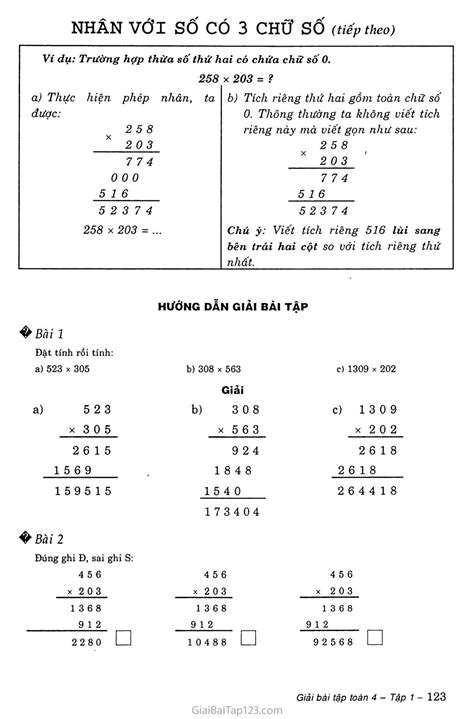 Top 14 Toán Nhân Chia Lớp 4 Học Điện Tử