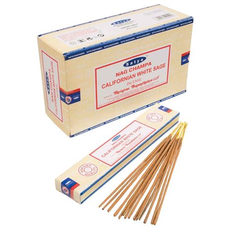 Satya Californian White Sage Incense Sticks By Nag Champa Salvia Blanca