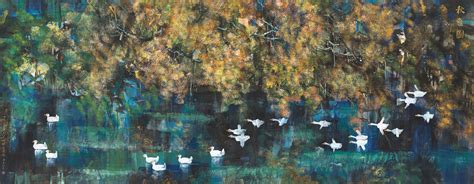 Huang Yongyu Born 1924 Autumn Scenery Christies