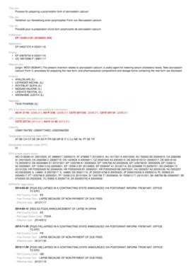 Fillable Online Data Epo Title EN Process For Preparing A Polymorphic