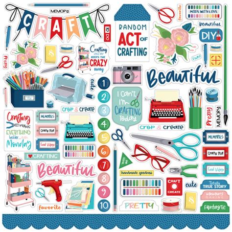 Happy Crafting Element Sticker Echo Park Paper Co