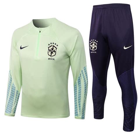 Brazil World Cup Light Green Training Suits Sweatshirt Trouser