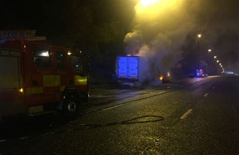 Lorry Fire Shuts The M6 Northbound Near Preston Blog Preston