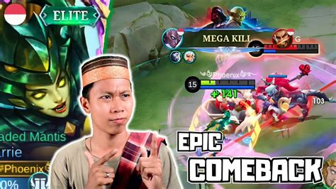 Epic Comeback Karrie Seru Banget Gamenya Mlbb Mobilelegends Gameplay