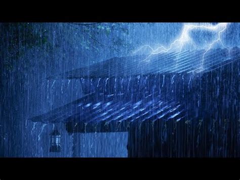 Fall Into Sleep In 5 Minutes With Heavy Rain Thunder Intense Sounds