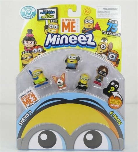 Despicable Me Minions Mineez Series 1 Mini Figure 6 Pack For Sale