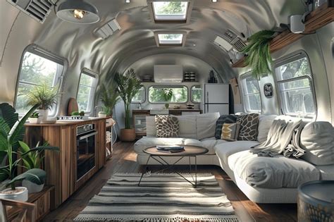 Premium Photo Vintage Airstream Caravan Converted Into A Stylish