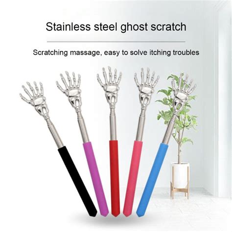 Hanbi Extendable Back Scratcher Portable Telescopic Back Massager Back