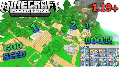 🔥god Seed Minecraft Bedrock And Pocket Edition Seed 119 Minecraft Pe