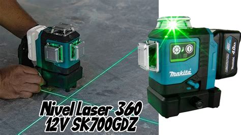 Nuevo Laser 360 Líneas Verdes Makita 12v SK700GDZ YouTube