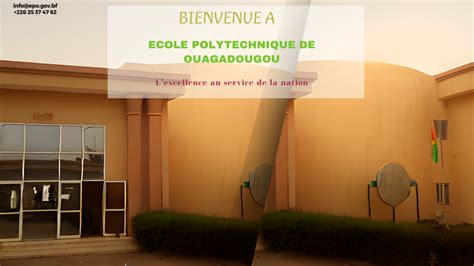 Ecole Polytechnique De Ouagadougou L Excellence Au Service De La Nation