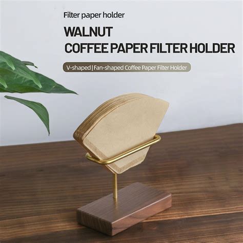 Coffee Filter Holder Coffee Filter Holders For Counter V60 Walnut Coffee Filter Paper Rack