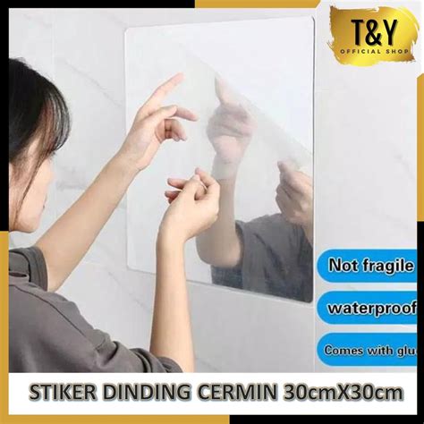 Jual T Y Stiker Cermin Dinding Persegi Anti Pecah Tempel Persegi