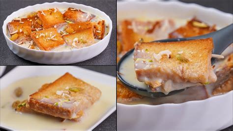 Shahi Tukda Recipe Bread Custard Dessert Ramadan Eid Special